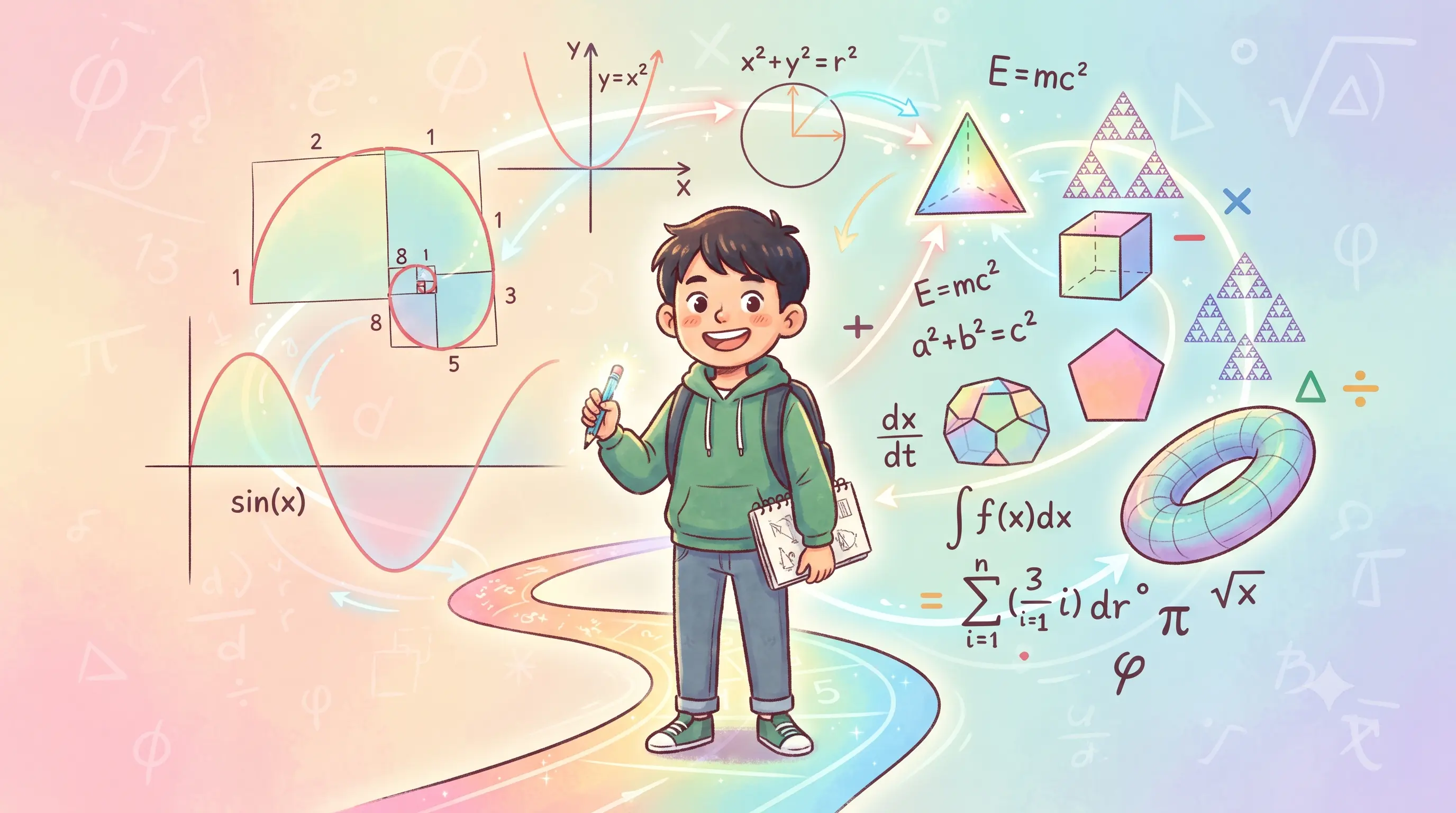 An illustration of mathematical patterns