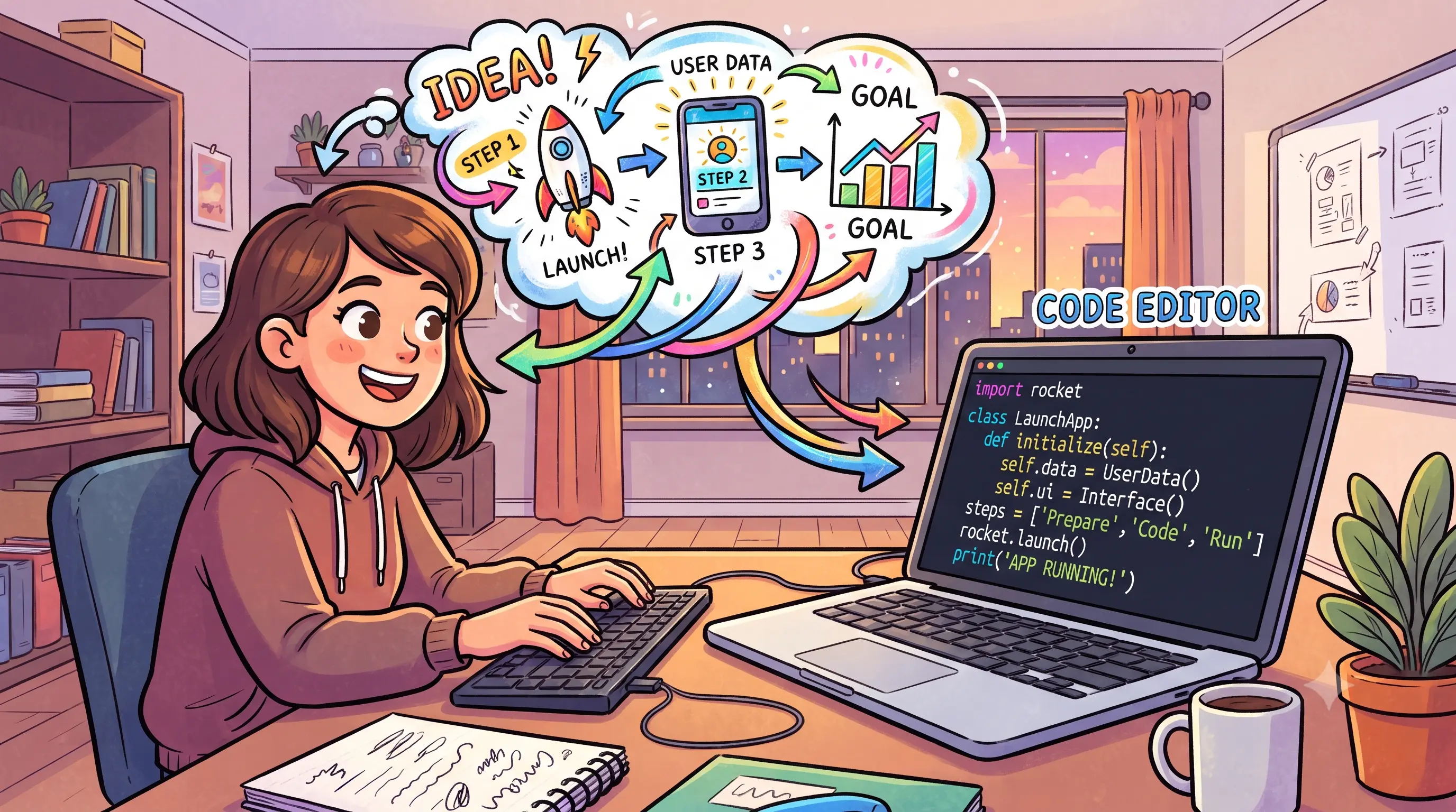 An illustration of programming and digital systems